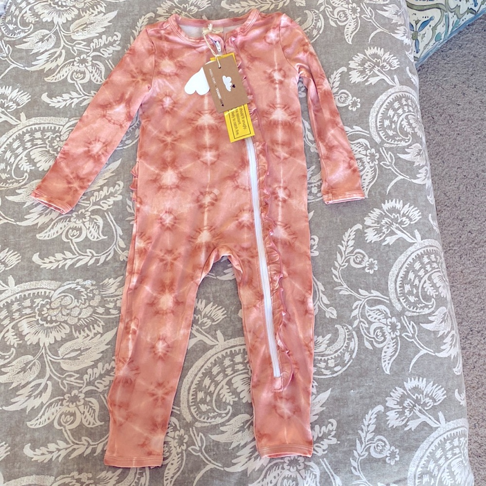 Angel Dear x SpearmintLOVE Southwest Shibori Ruffle Romper